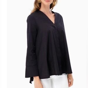 NWT! Harshman Anthropologie | 100% Cotton Perla Blouse | Black | M